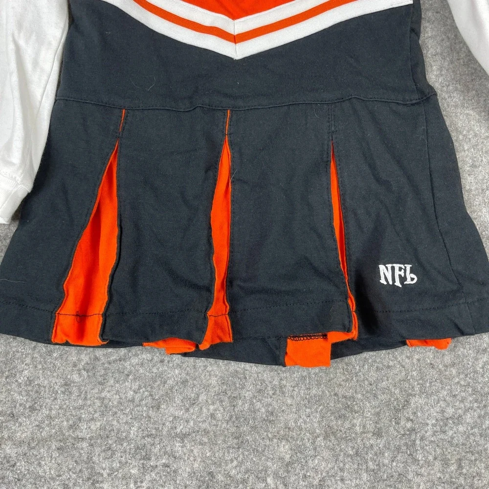 NFL Cincinnati Bengals Cheerleader Outfit 24 Months Orange Black White Dress Set